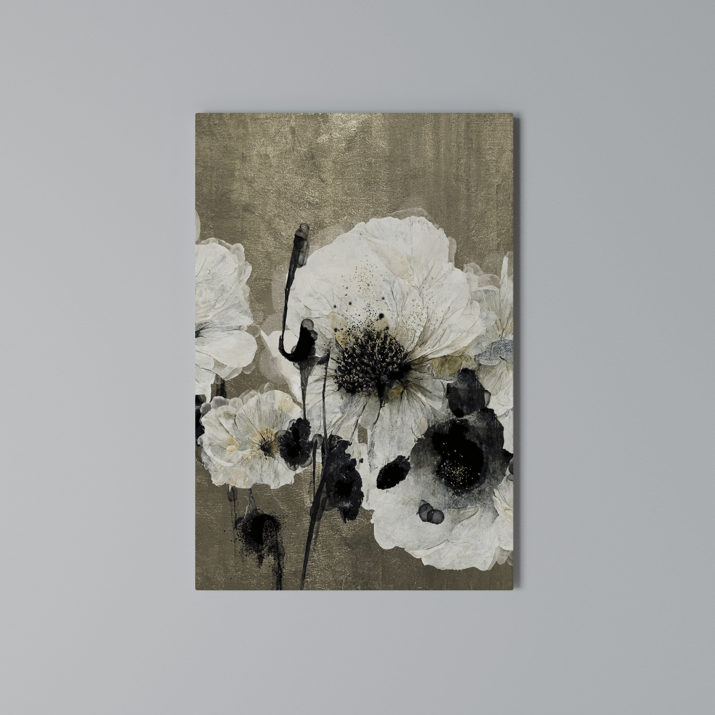 HARMONY IN WHITE Vertical Canvas Print