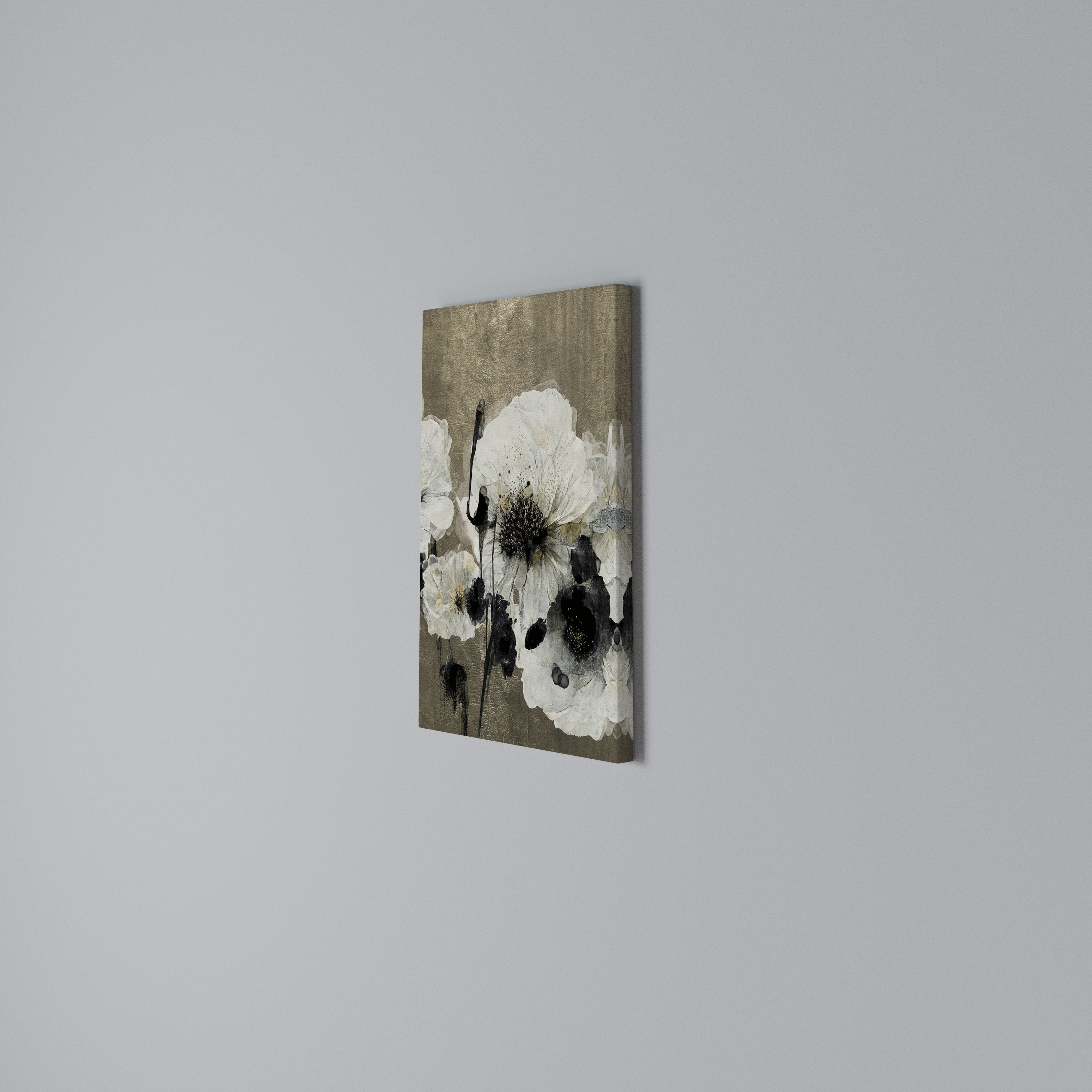 HARMONY IN WHITE Vertical Canvas Print