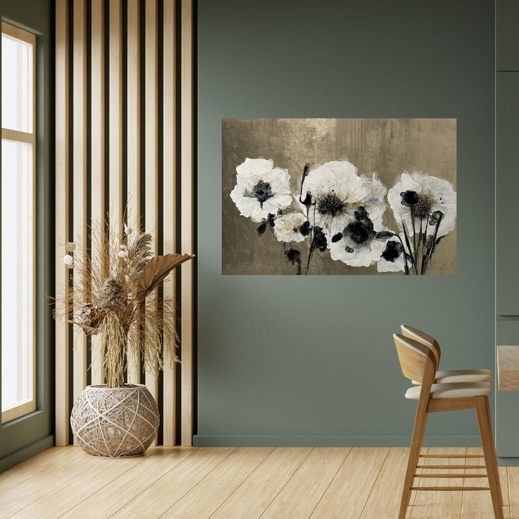 HARMONY IN WHITE Horizontales Poster zum Abziehen und Aufkleben