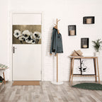 HARMONY IN WHITE Peel and Stick Horizontal Poster