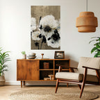 HARMONY IN WHITE Selbstklebendes Poster - Hochformat