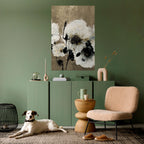 HARMONY IN WHITE Selbstklebendes Poster - Hochformat