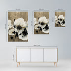 HARMONY IN WHITE Selbstklebendes Poster - Hochformat