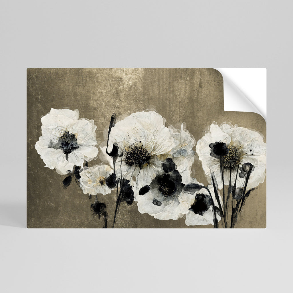 HARMONY IN WHITE Horizontales Poster zum Abziehen und Aufkleben