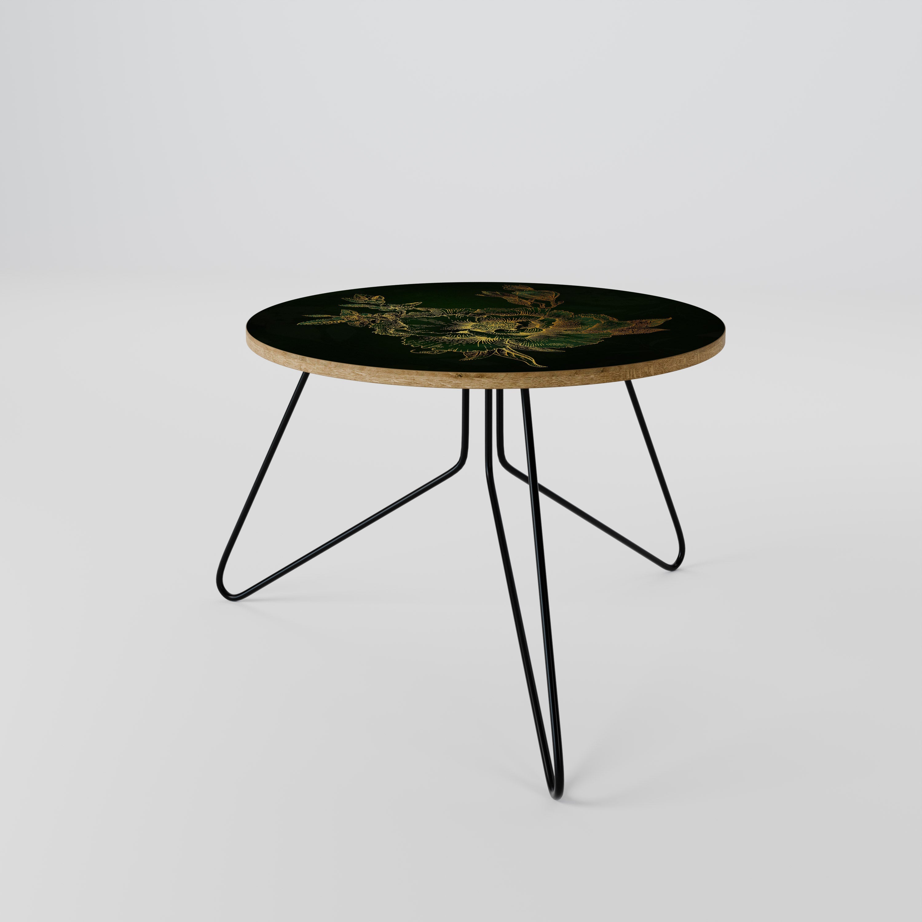 MIDNIGHT FLORAL GLIMMER Couchtisch 60
