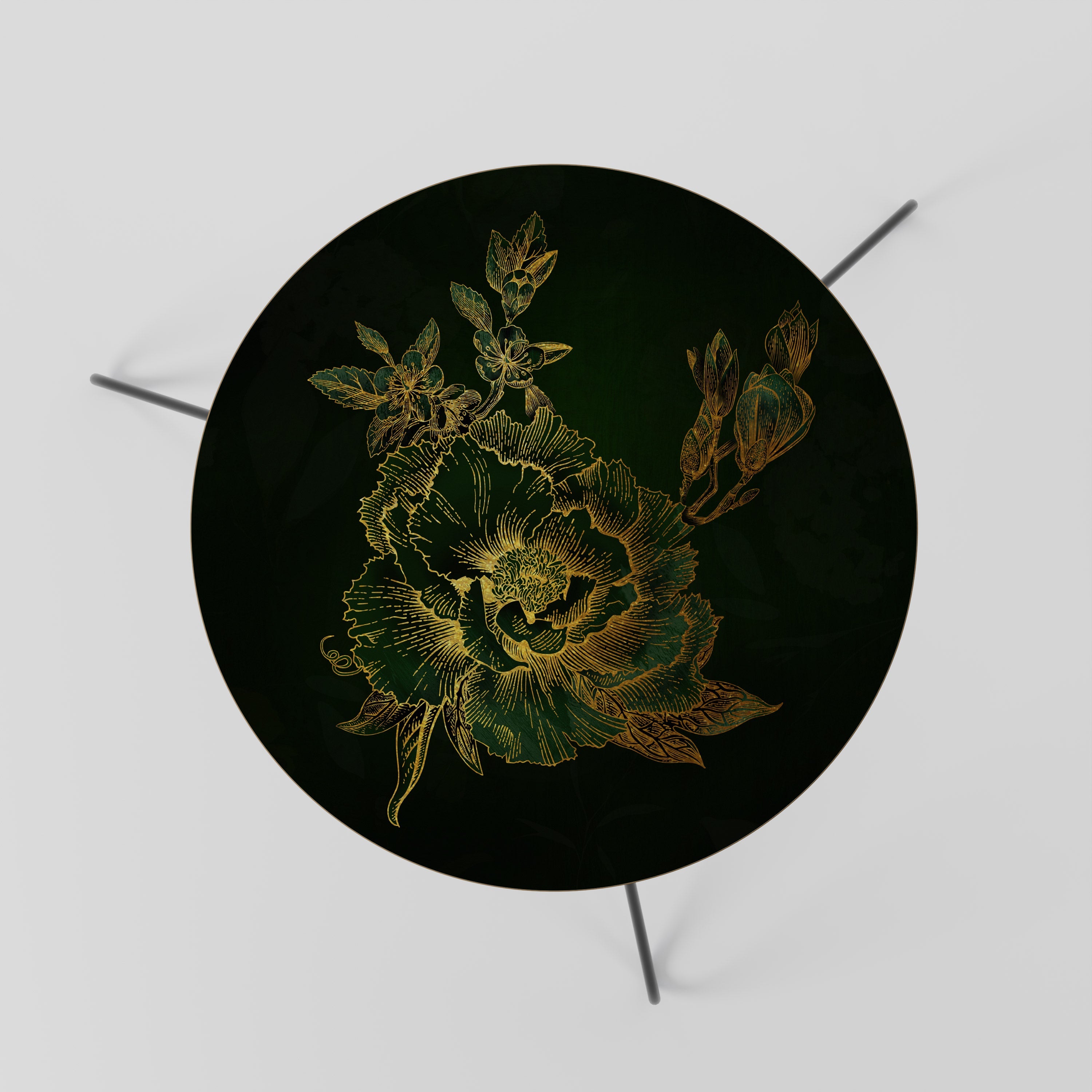 MIDNIGHT FLORAL GLIMMER Couchtisch 60