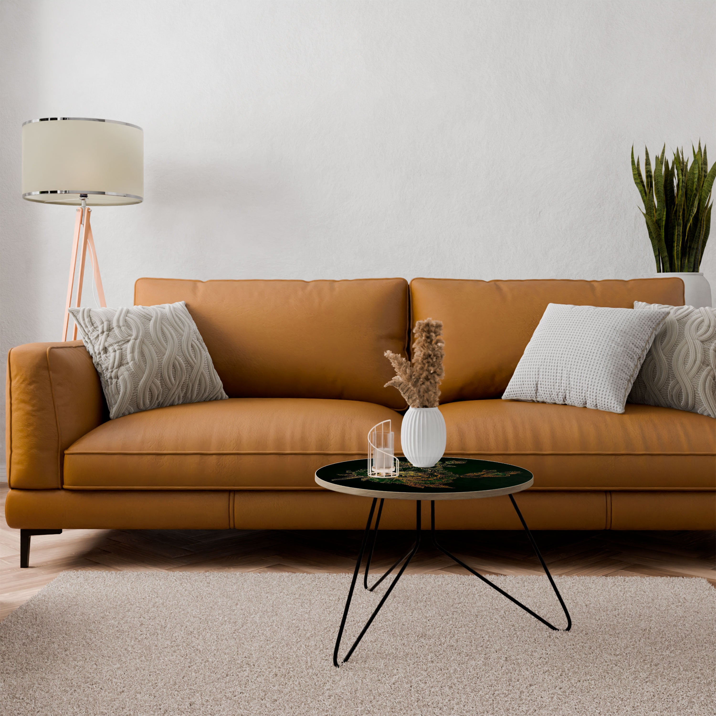 MIDNIGHT FLORAL GLIMMER Couchtisch 60