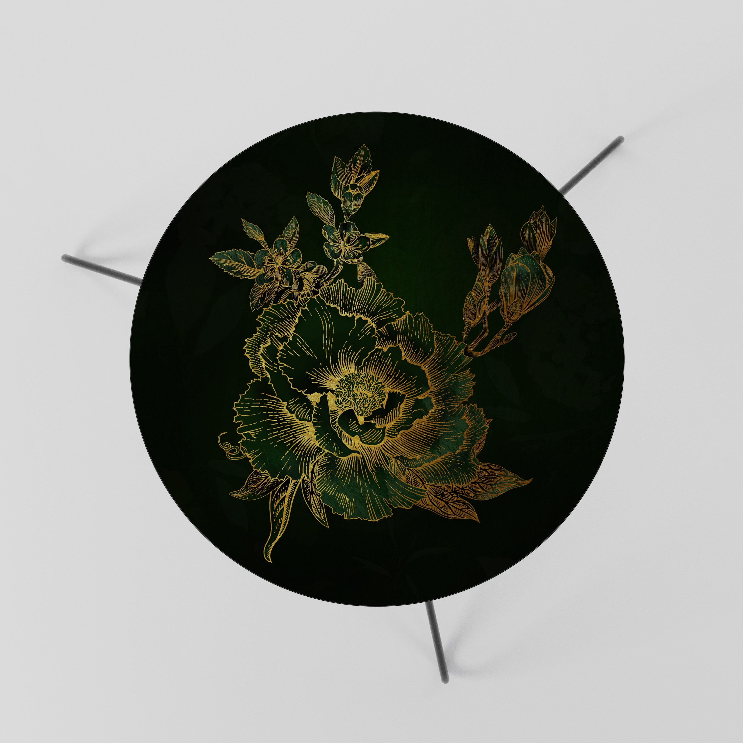 MIDNIGHT FLORAL GLIMMER Couchtisch 60