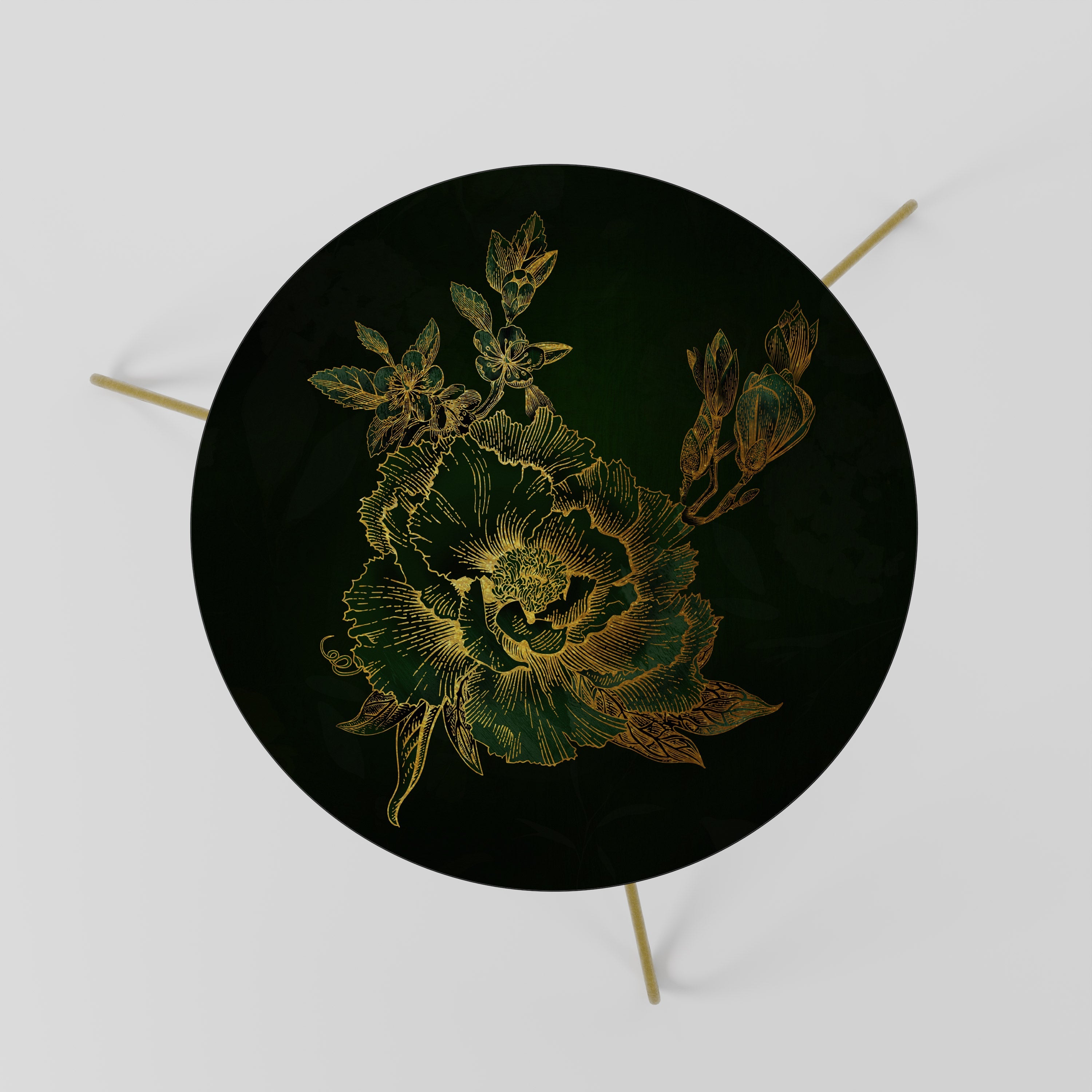 MIDNIGHT FLORAL GLIMMER Couchtisch 60