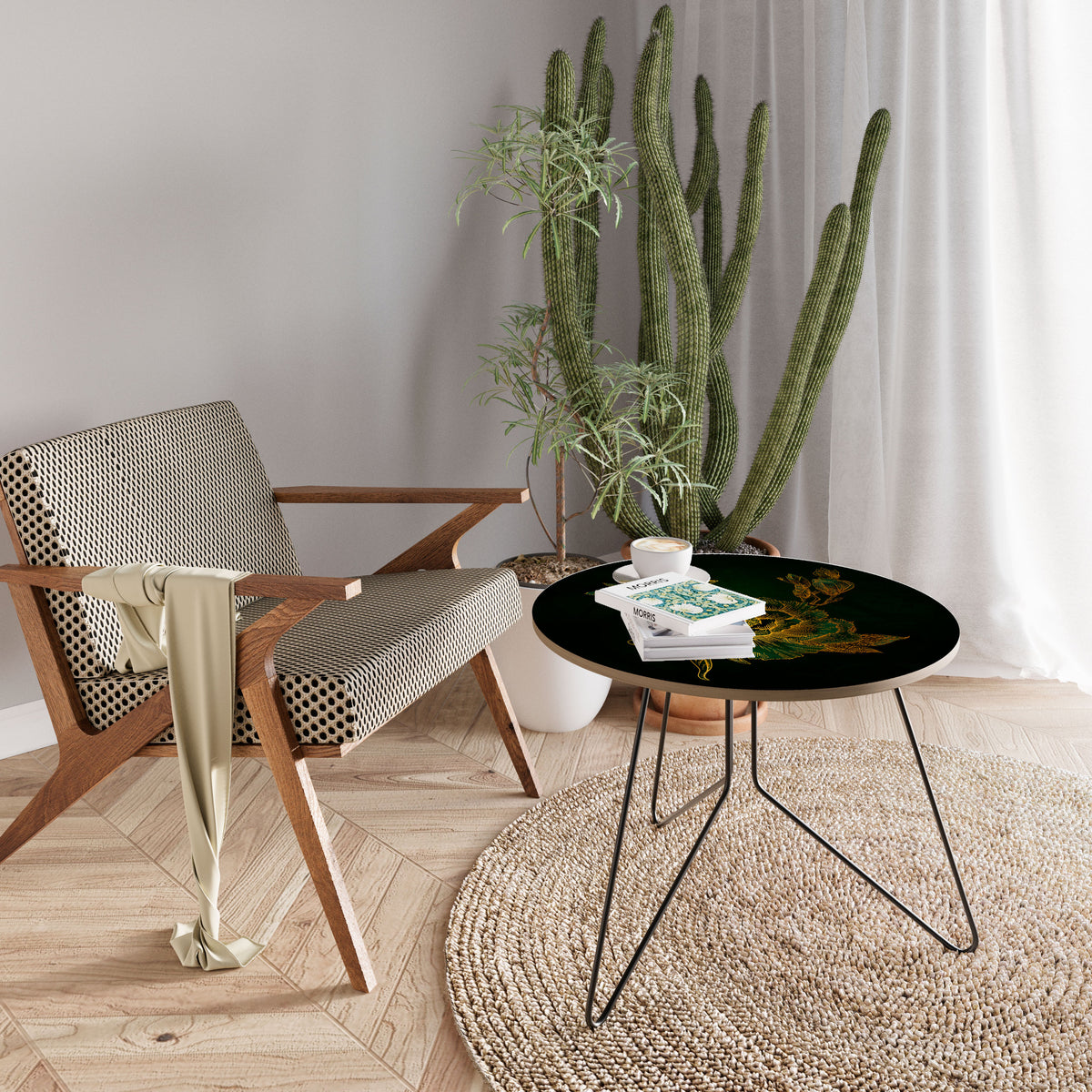 MIDNIGHT FLORAL GLIMMER Couchtisch