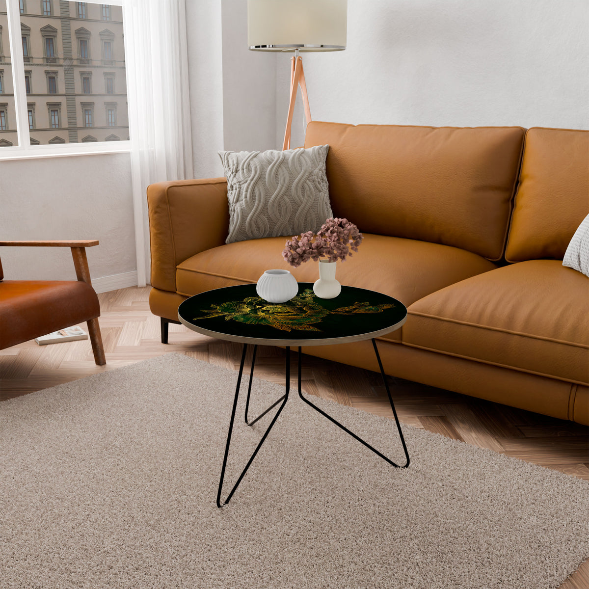 MIDNIGHT FLORAL GLIMMER Couchtisch