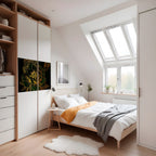 MIDNIGHT FLORAL GLIMMER Selbstklebendes Horizontal-Poster