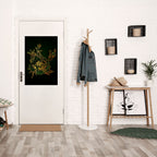 MIDNIGHT FLORAL GLIMMER Selbstklebendes Poster - Hochformat