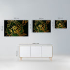 MIDNIGHT FLORAL GLIMMER Selbstklebendes Horizontal-Poster