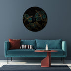 EMBERED BLOOM Runde Wanddekoration Ø 69 cm