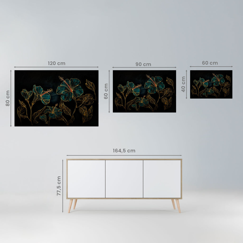 EMBERED BLOOM Horizontales Poster zum Abziehen und Aufkleben