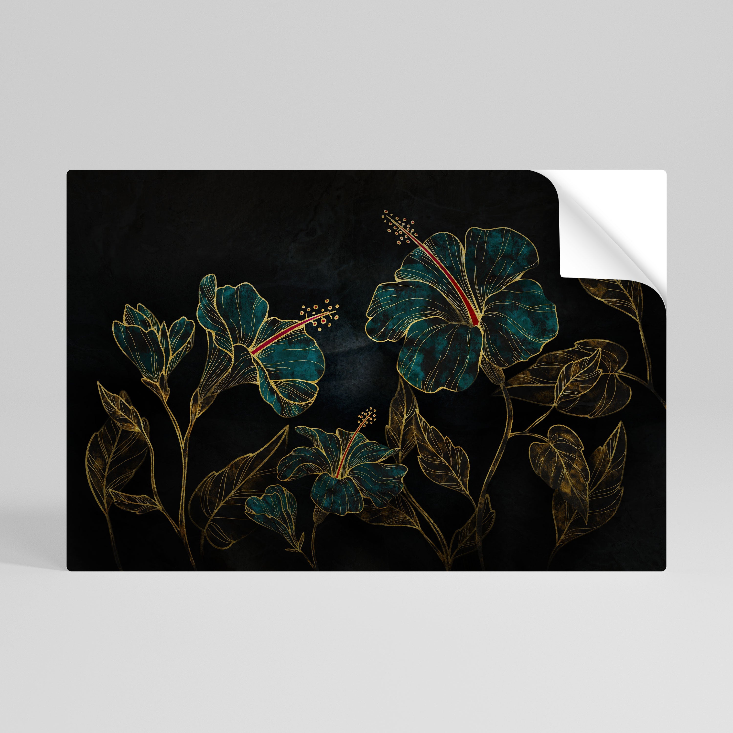 EMBERED BLOOM Horizontales Poster zum Abziehen und Aufkleben