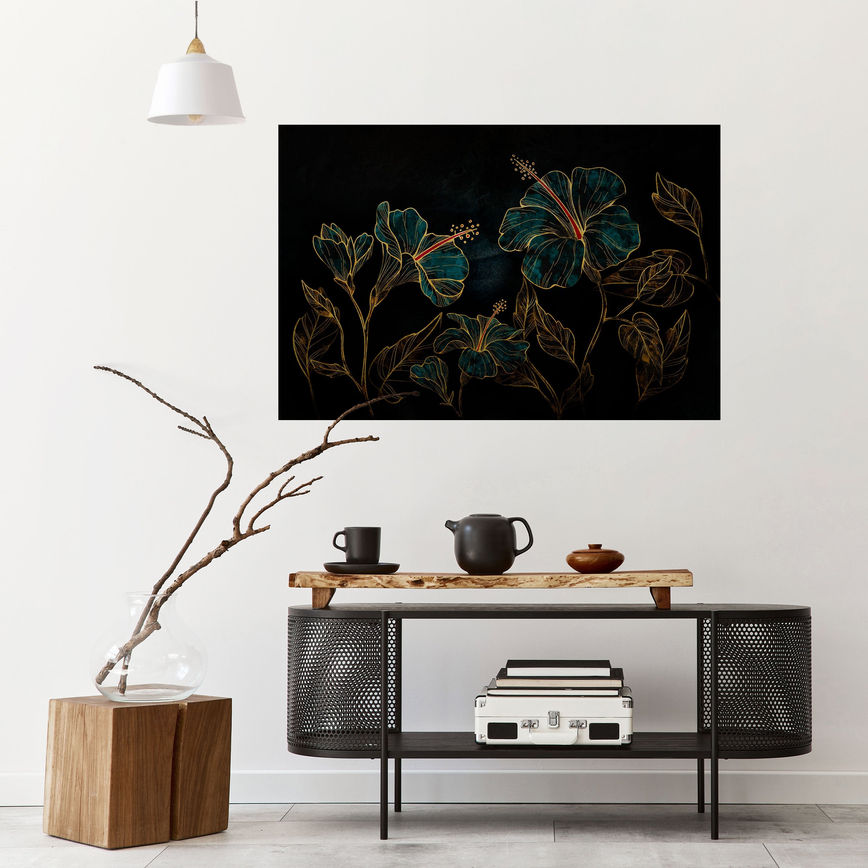 EMBERED BLOOM Horizontales Poster zum Abziehen und Aufkleben
