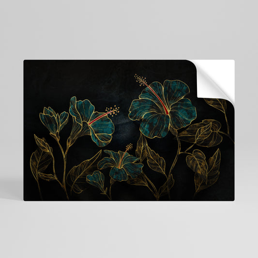 EMBERED BLOOM Selbstklebendes Horizontal-Poster