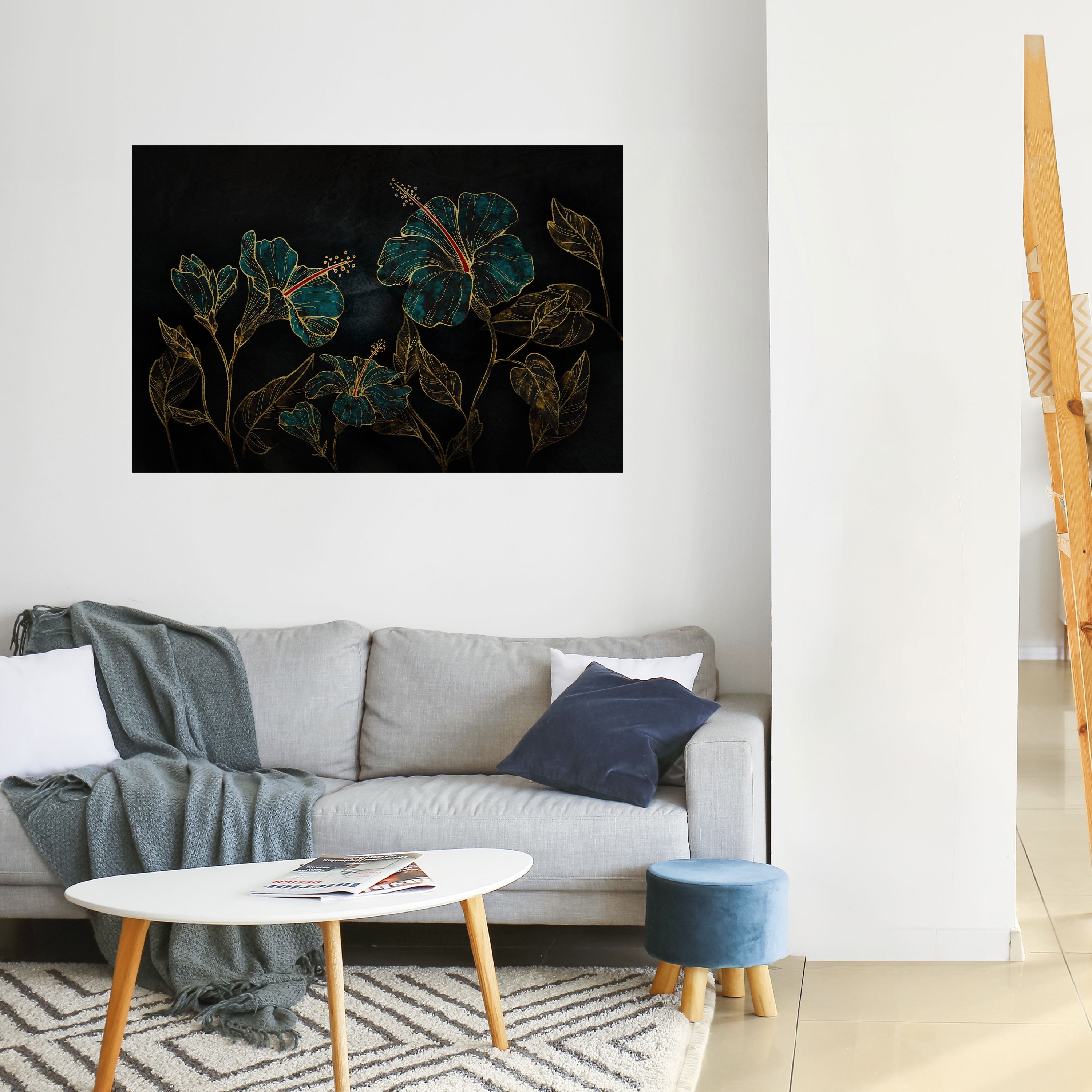 EMBERED BLOOM Horizontales Poster zum Abziehen und Aufkleben