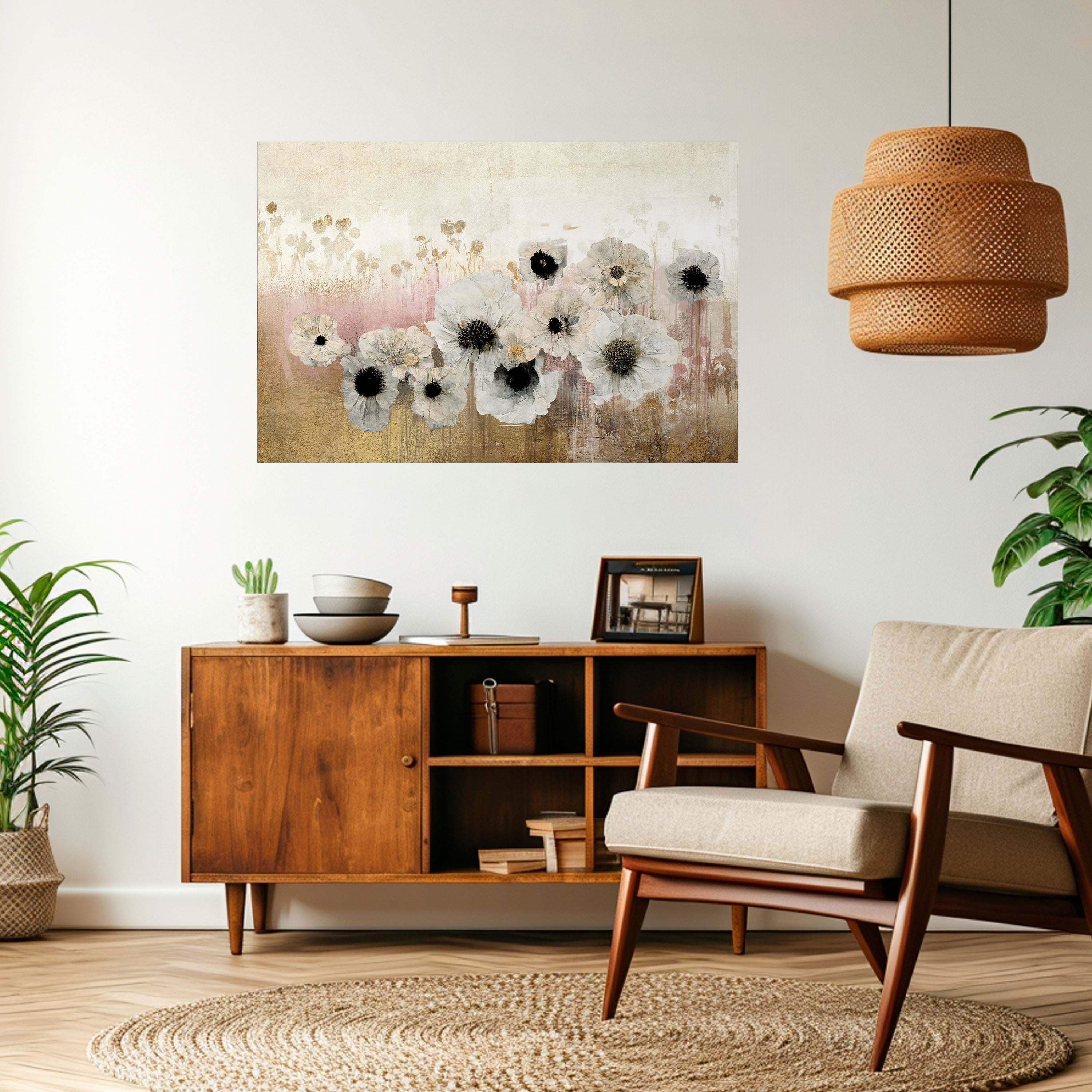 GENTLE VINTAGE HARMONY Horizontales Poster zum Abziehen und Aufkleben