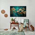 TRANQUIL GARDEN MUSE Peel and Stick Horizontal Poster