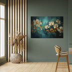 TRANQUIL GARDEN MUSE Peel and Stick Horizontal Poster