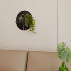 MEADOW MEMORIES Ovales Kunstregal in Schwarz