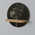 MEADOW MEMORIES Round Art Shelf In Oak Effect