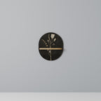 MEADOW ART. Ovales Kunstregal in Eiche-Optik