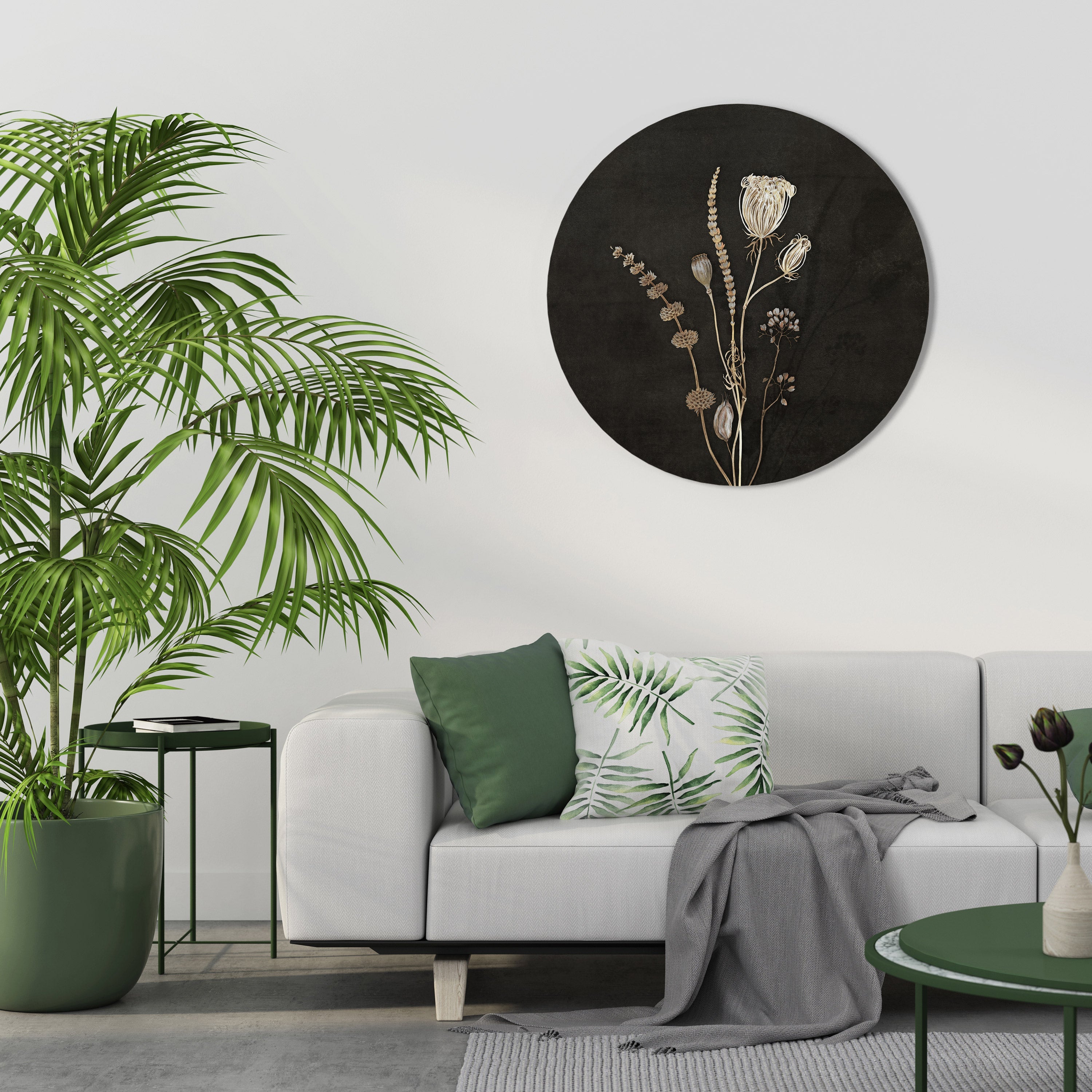 WIESENKUNST. Runde Wandkunst