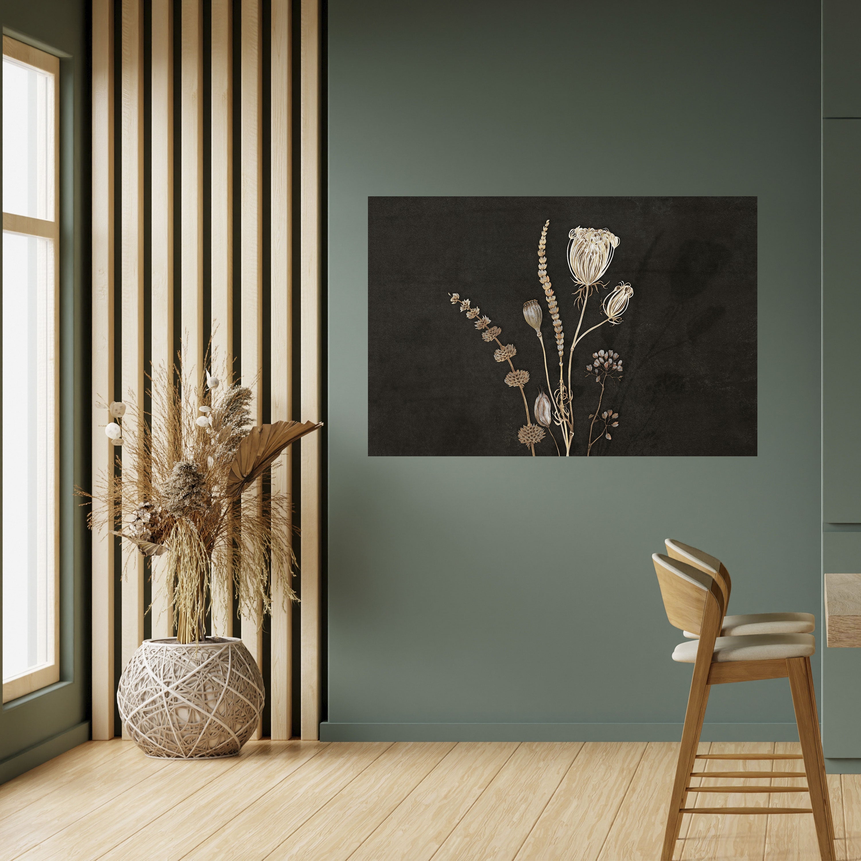WIESENKUNST. Horizontales Poster zum Abziehen und Aufkleben