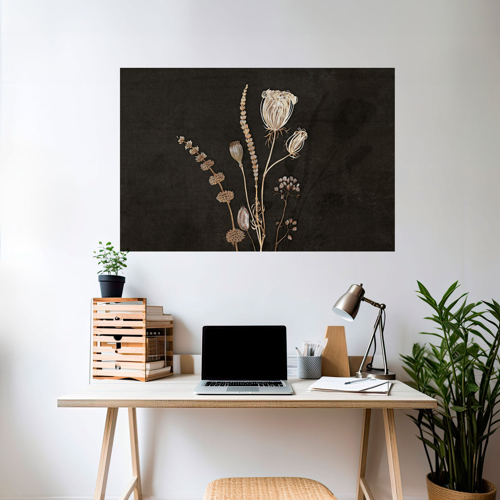 WIESENKUNST. Horizontales Poster zum Abziehen und Aufkleben