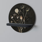 MEADOW SHADES Rundes Kunstregal in Schwarz