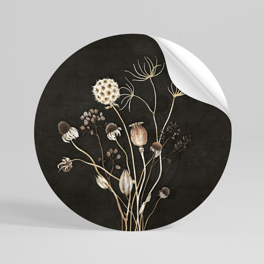 MEADOW SHADES Runder Wandsticker zum Abziehen und Aufkleben
