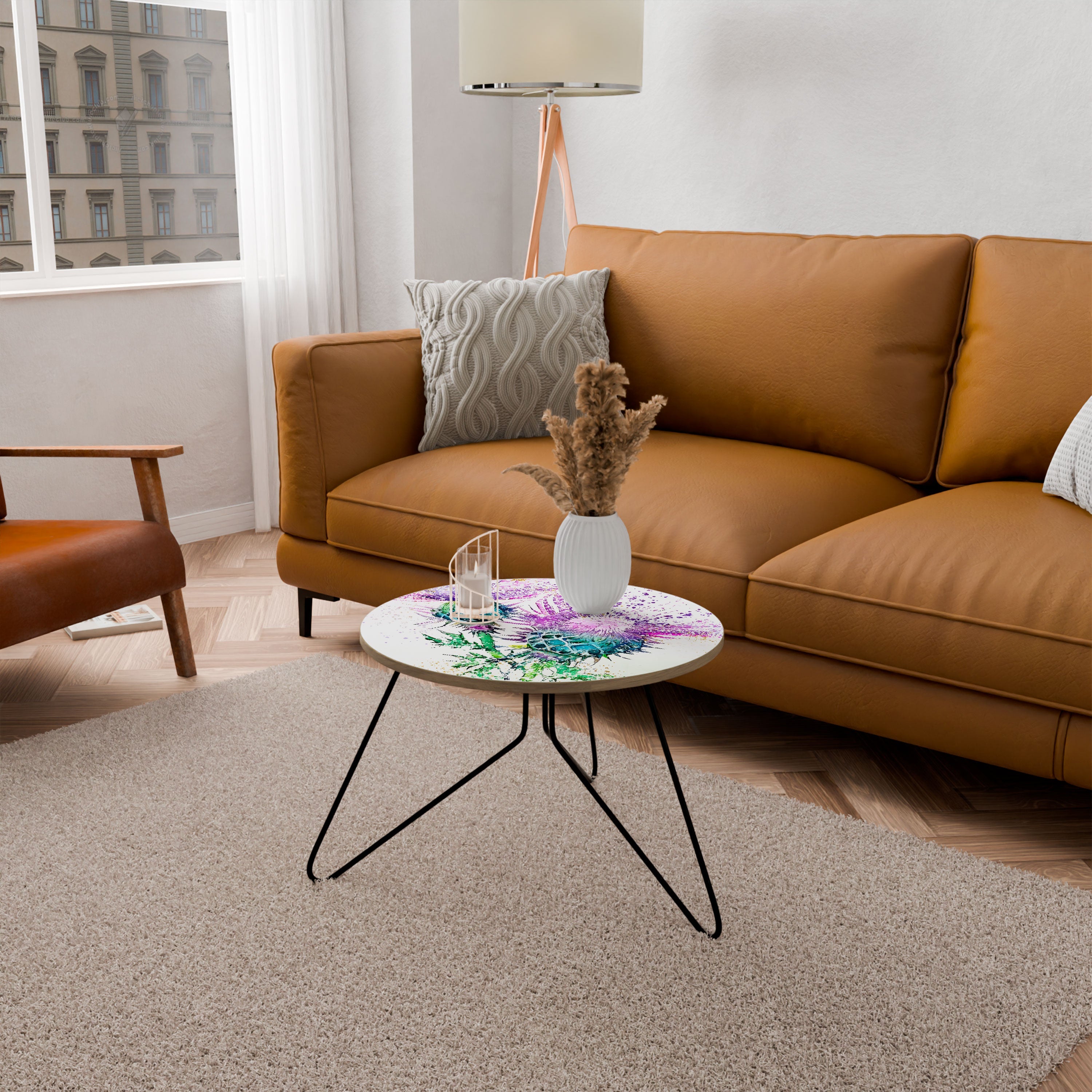 BUNTER DISTELTANZ Couchtisch 60