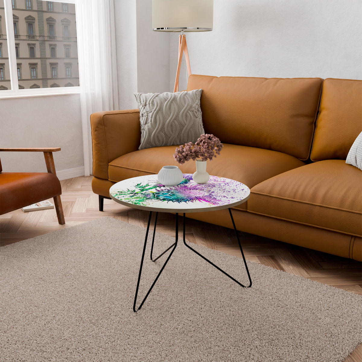 COLORFUL THISTLE DANCE Couchtisch