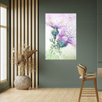 COLORFUL THISTLE DANCE Selbstklebendes Poster - Hochformat