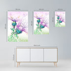 COLORFUL THISTLE DANCE Selbstklebendes Poster - Hochformat