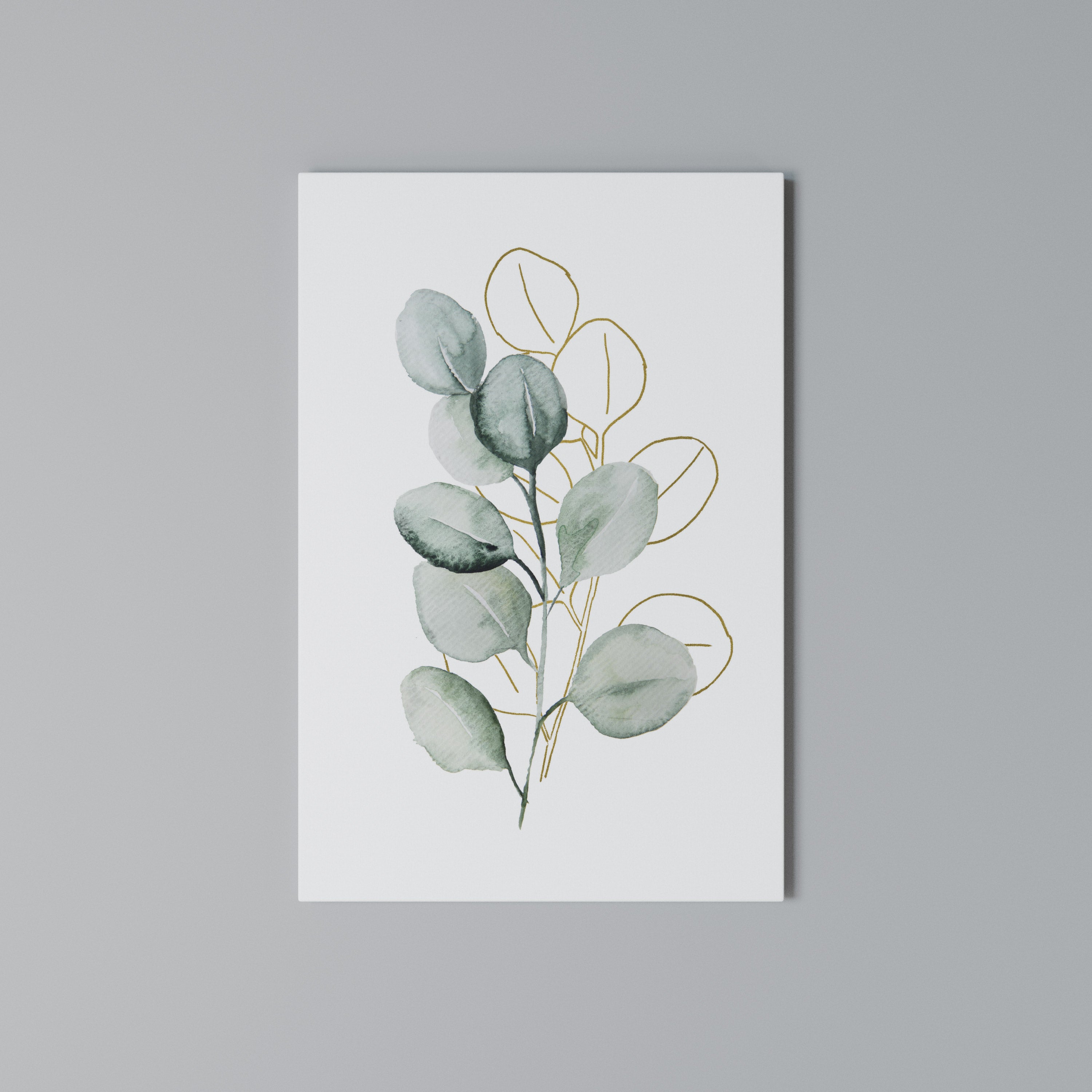 SILHOUETTES IN SOFT WATERS Vertical Canvas Print