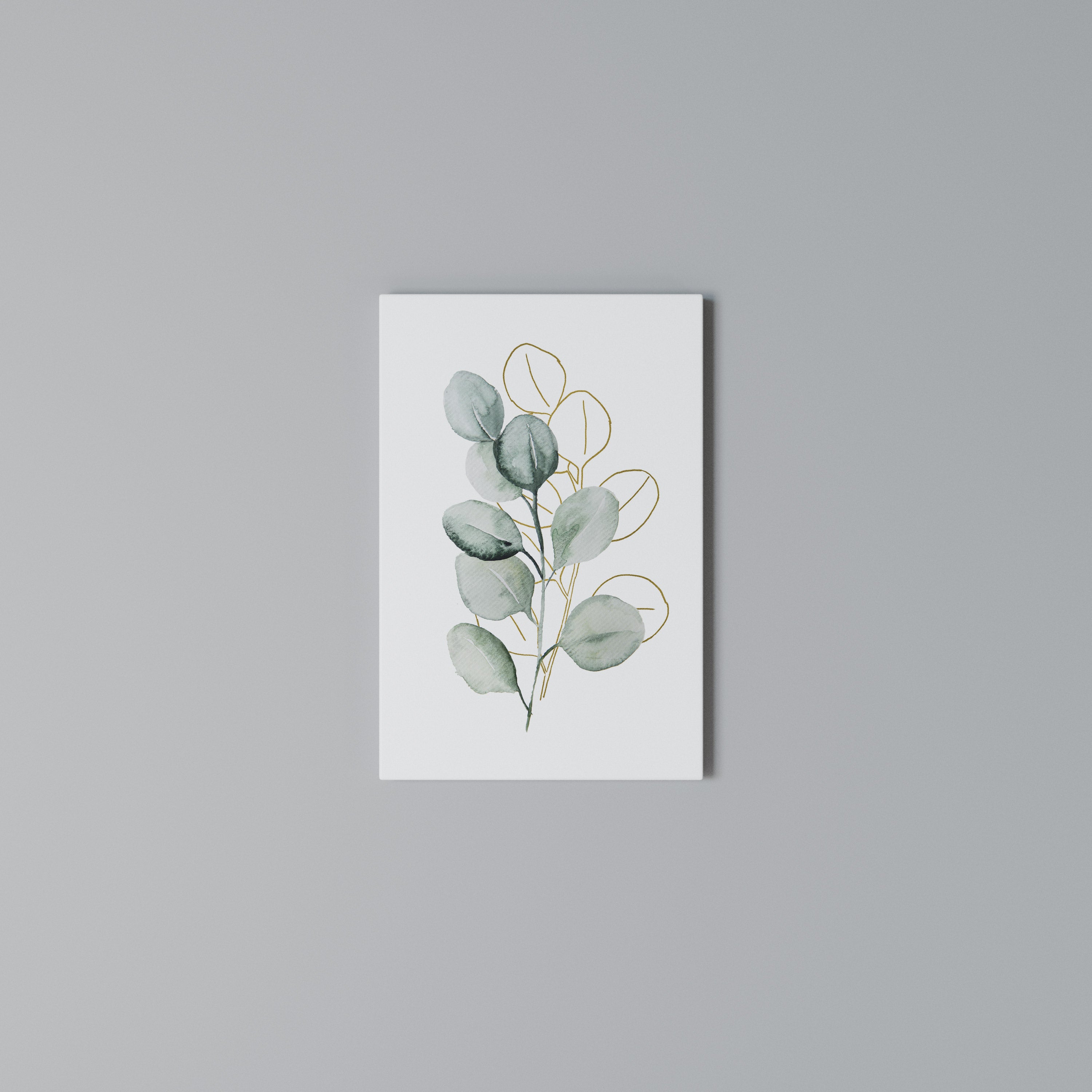 SILHOUETTES IN SOFT WATERS Vertical Canvas Print
