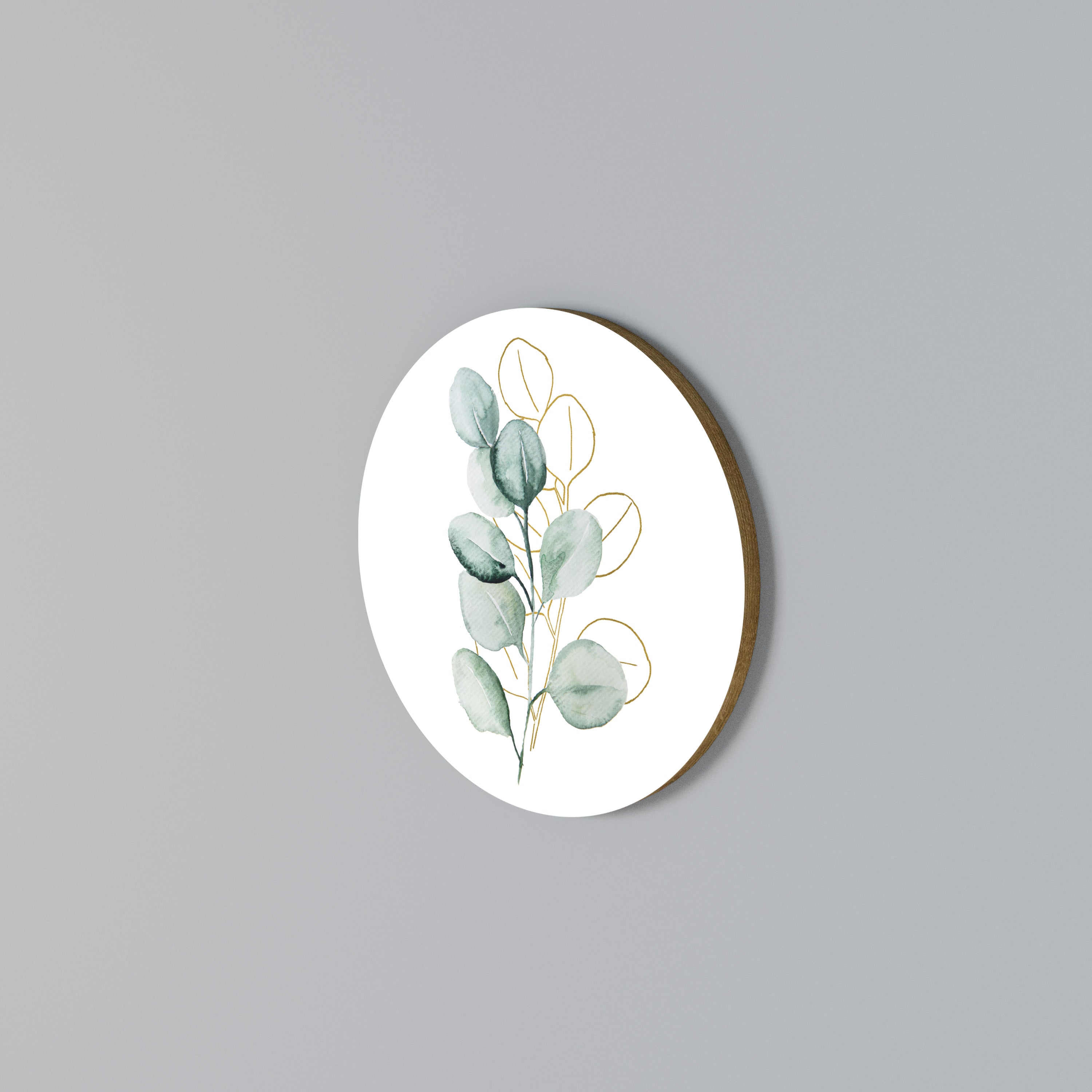 SILHOUETTES IN SOFT WATERS Rundes Wandbild