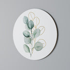 SILHOUETTES IN SOFT WATERS Round Wall Art