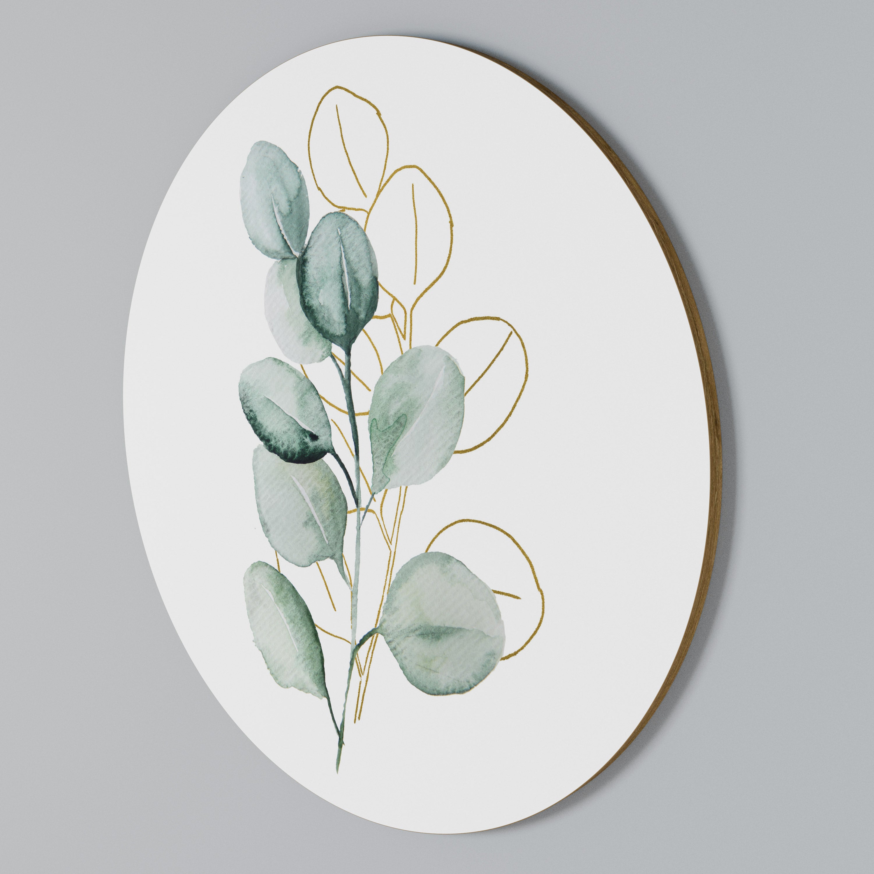 SILHOUETTES IN SOFT WATERS Rundes Wandbild