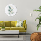 SILHOUETTES IN SOFT WATERS Round Wall Art