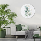 SILHOUETTES IN SOFT WATERS Round Wall Art