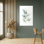 SILHOUETTES IN SOFT WATERS Selbstklebendes Poster - Hochformat