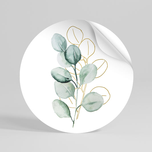 SILHOUETTES IN SOFT WATERS Runder Wandsticker zum Abziehen und Aufkleben