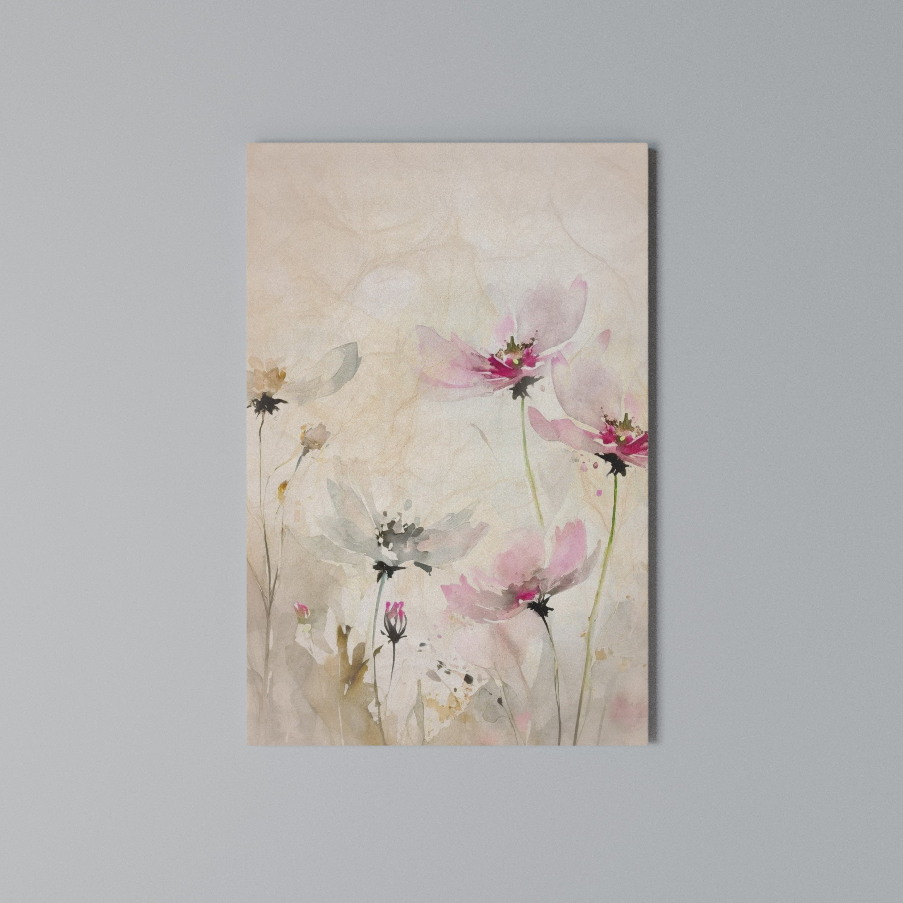 PAINTED LIGHTNESS Vertical Canvas Print