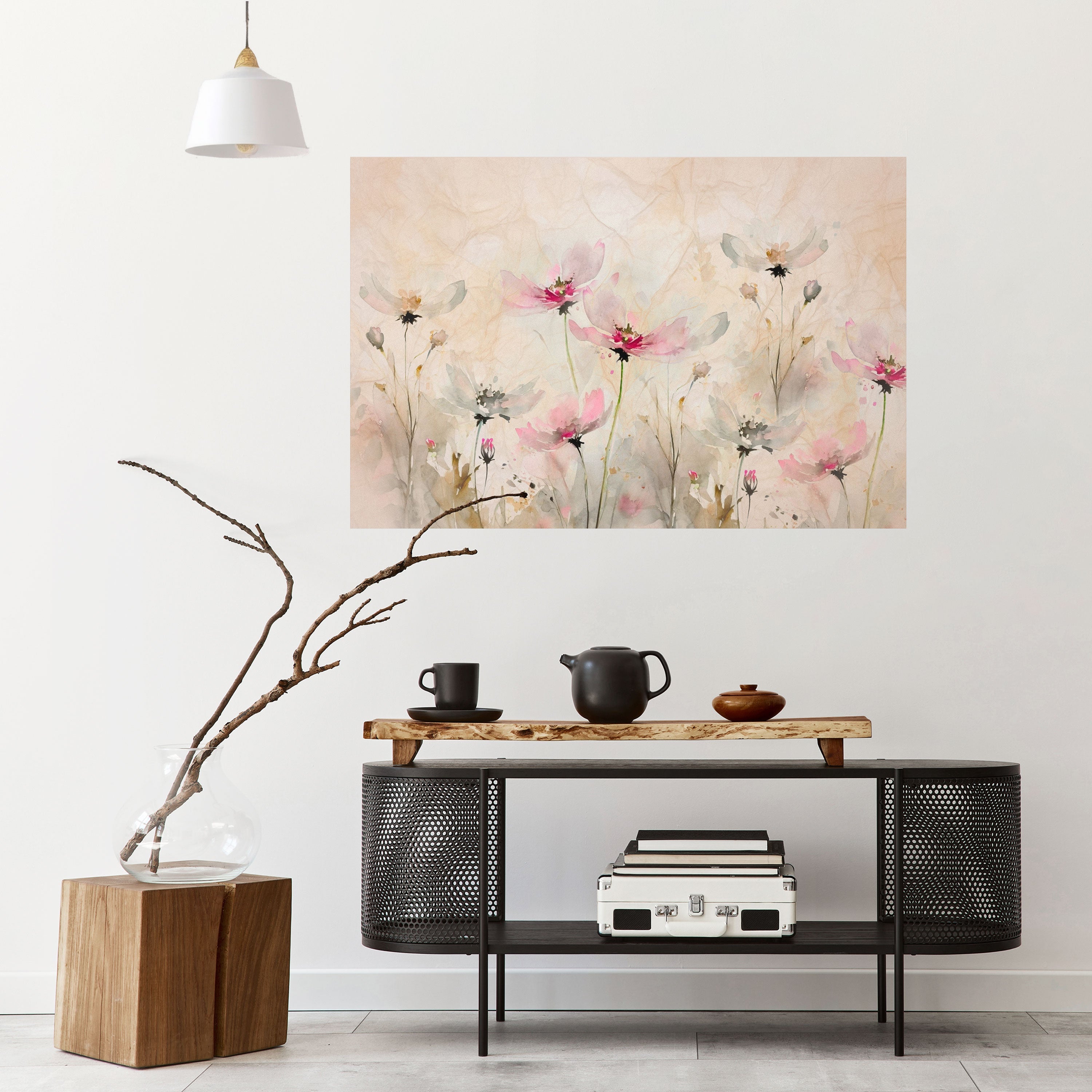 Horizontales Poster „PAINTED LIGHTNESS“ zum Abziehen und Aufkleben